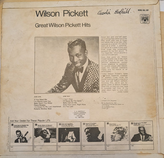 Wilson Pickett ‎– Great Wilson Pickett Hits