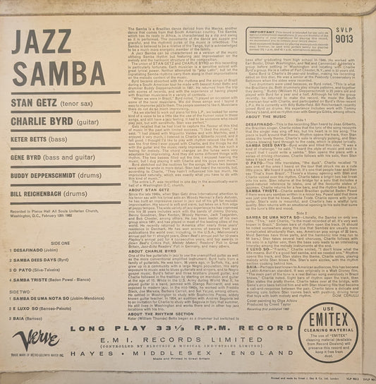 Stan Getz, Charlie Byrd ‎– Jazz Samba