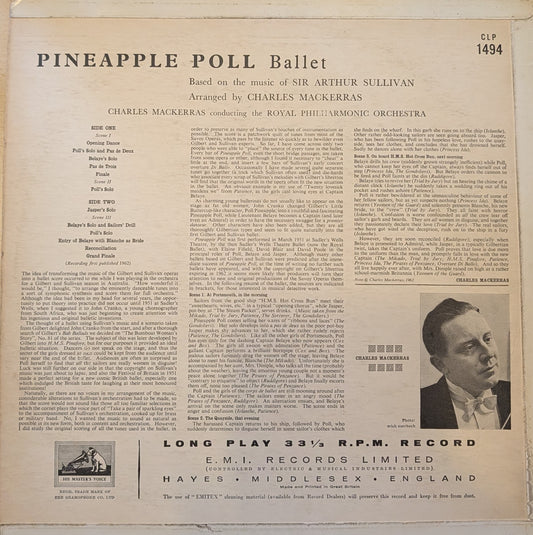 Charles Mackerras, Royal Philharmonic Orchestra, Sir Arthur Sullivan ‎– Pineapple Poll