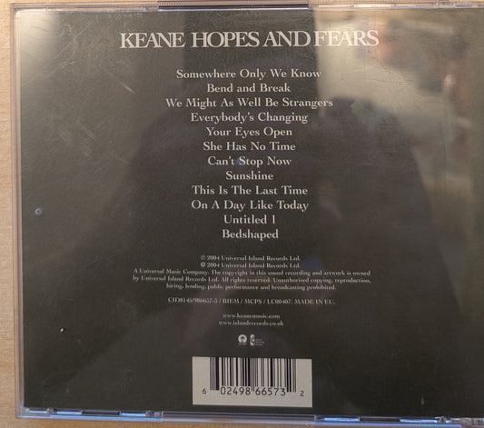Keane ‎– Hopes And Fears (986657-3)