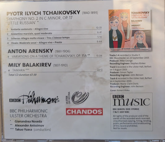 Tchaikovsky – Symphony No. 2 'Little Russian' / Tamara / Variations On A Theme Of Tchaikovsky