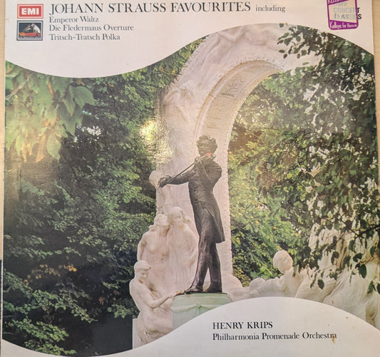 Johann Strauss Jr. - The Philharmonia Promenade Orchestra Conducted By Henry Krips – Johann Strauss Favourites