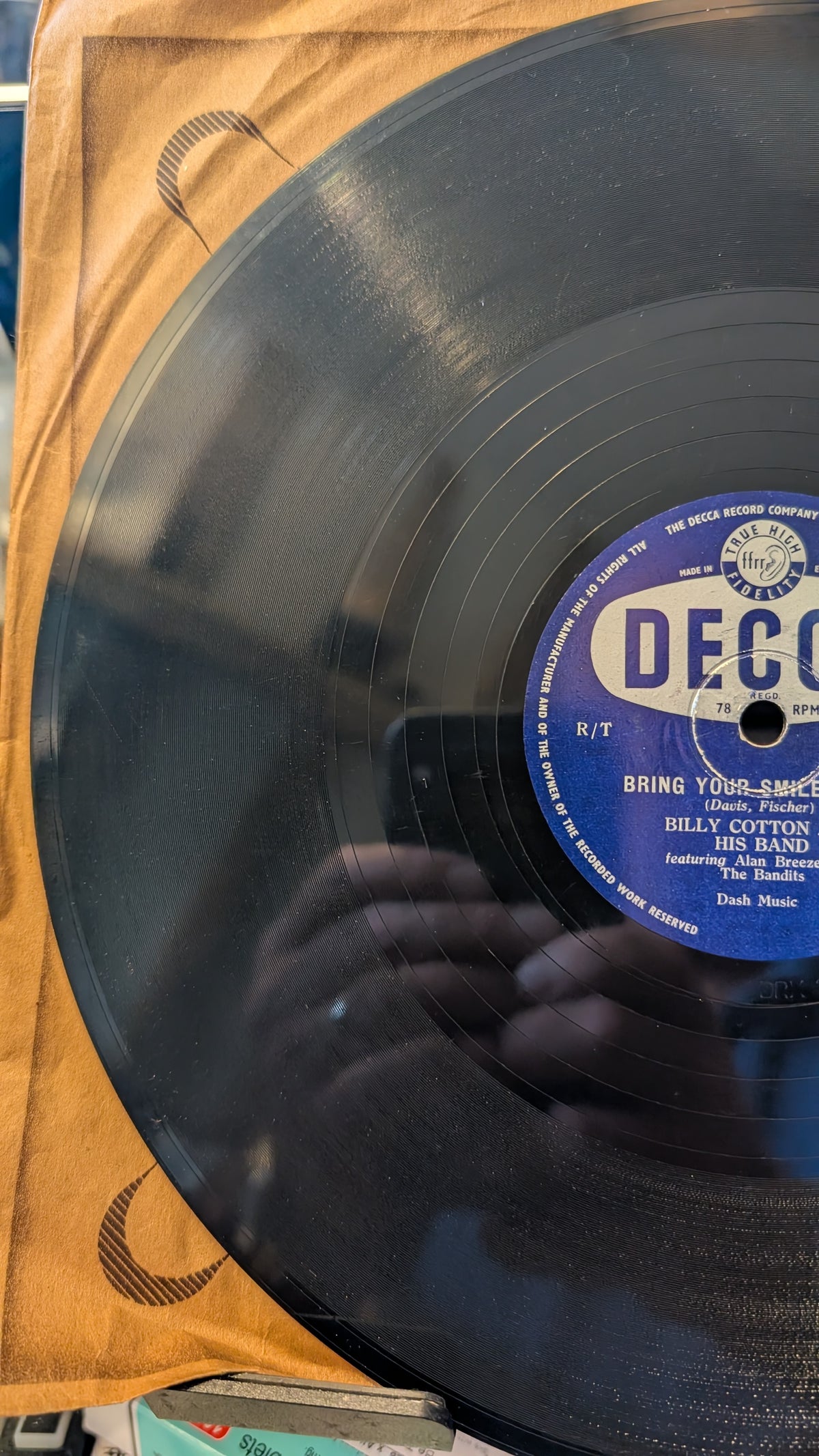 Billy Cotton And His Band ‎– The Dam Busters March / Bring Your Smile Along (F.10630)