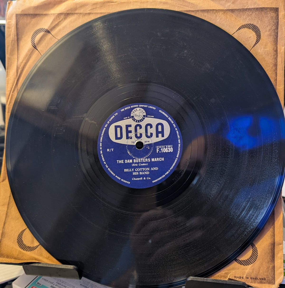 Billy Cotton And His Band ‎– The Dam Busters March / Bring Your Smile Along (F.10630)