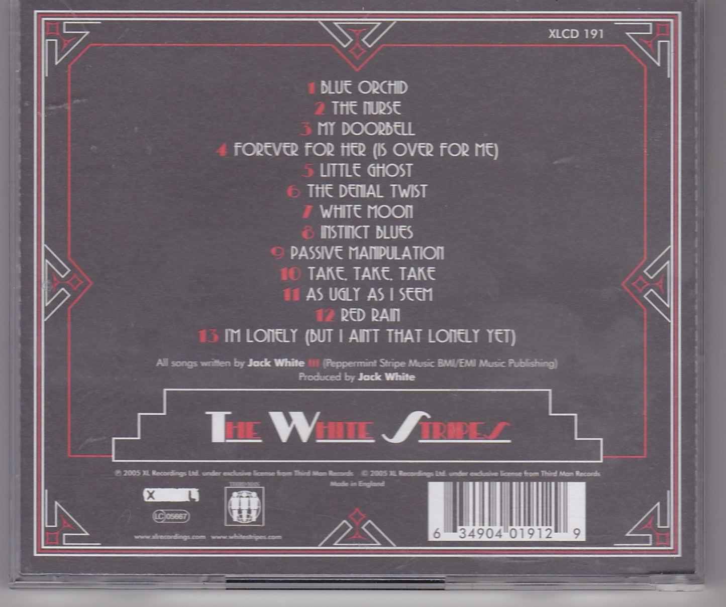 White Stripes - Get Behind Me Satan (XLCD 191)