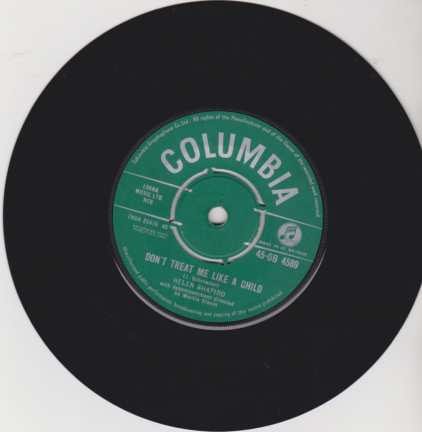 Helen Shapiro - Don't Treat Me Like a Child - 45-DB 4589 image 0