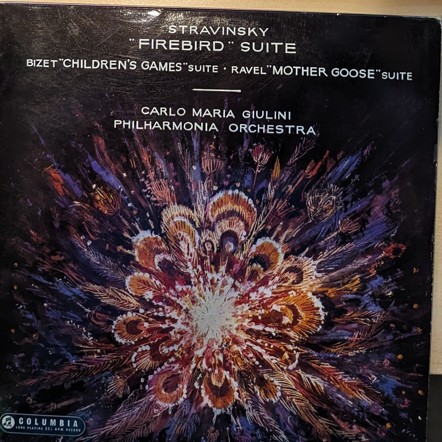 Carlo Maria Giulini & Stravinsky & Bizet & Ravel & Philharmonia Orchestra ‎– Firebird Suite / Children's Games Suite / Mother Goose Suite image 0