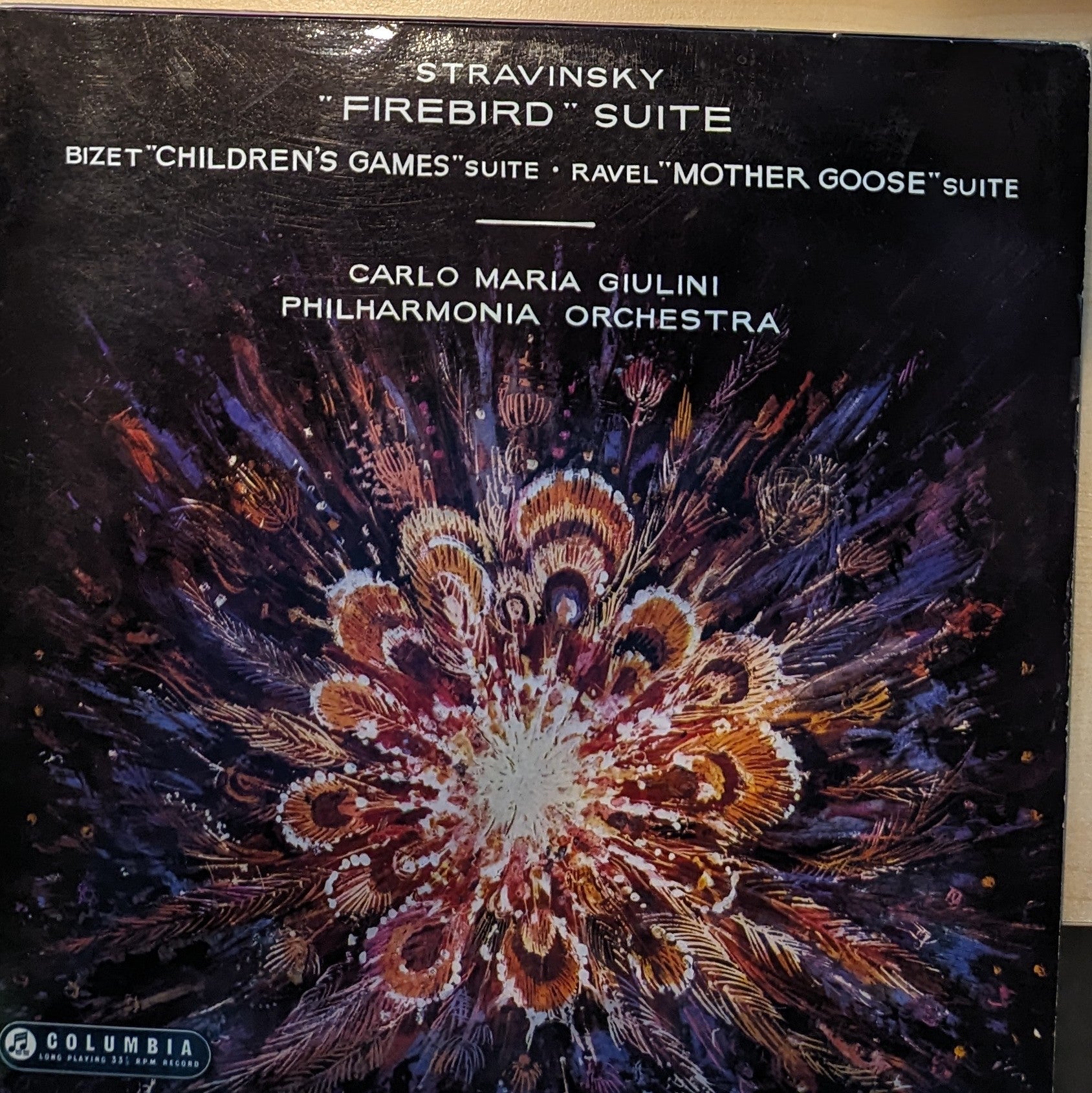 Carlo Maria Giulini & Stravinsky & Bizet & Ravel & Philharmonia Orchestra ‎– Firebird Suite / Children's Games Suite / Mother Goose Suite image 0