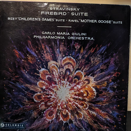 Carlo Maria Giulini & Stravinsky & Bizet & Ravel & Philharmonia Orchestra ‎– Firebird Suite / Children's Games Suite / Mother Goose Suite image 0