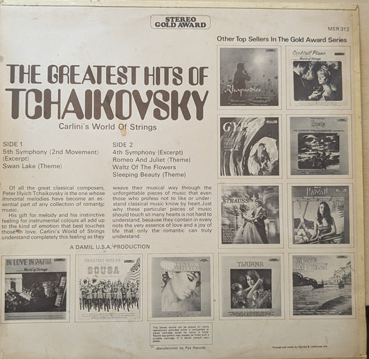 Carlini's World Of Strings ‎– The Greatest Hits Of Tchaikovsky (MER 312) image 2