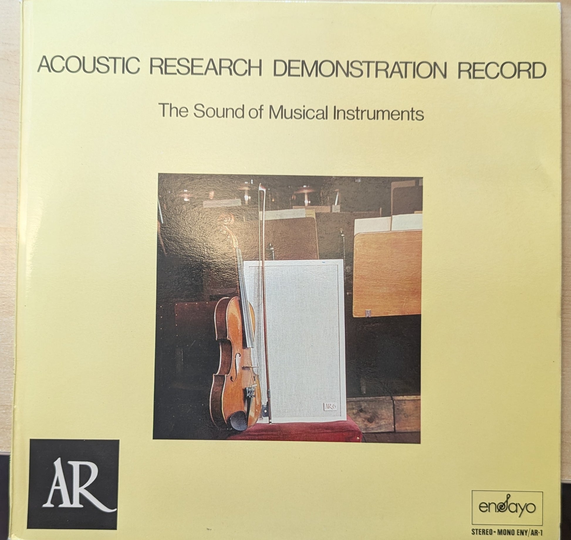 Acoustic Research Demonstration Record - Volume 1: The Sound Of Musical Instruments (ENY/AR-1) image 0