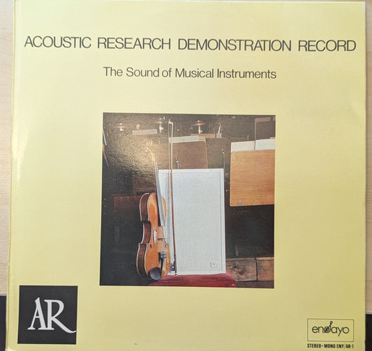 Acoustic Research Demonstration Record - Volume 1: The Sound Of Musical Instruments (ENY/AR-1) image 0