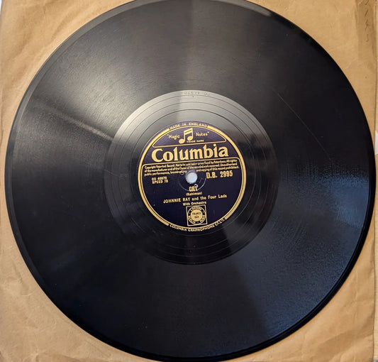Johnnie Ray & The Four Lads ‎– Cry / The Little White Cloud That Cried (D.B.2995) image 0