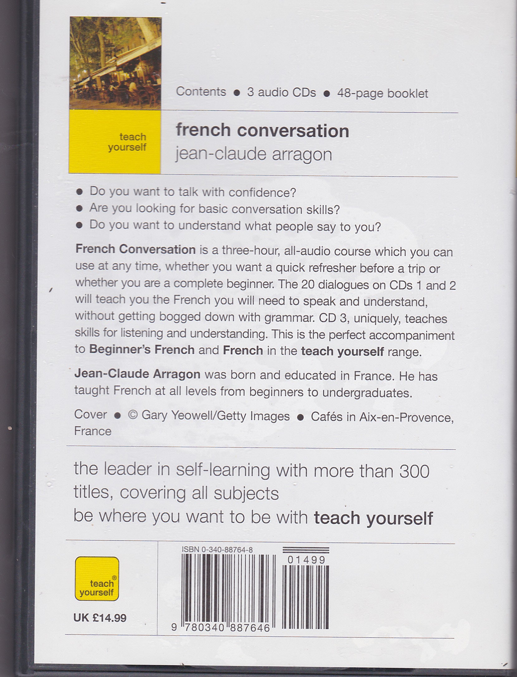Teach Yourself French Conversation by Jean-Claude Arragon (CD-Audio, 2005) image 2