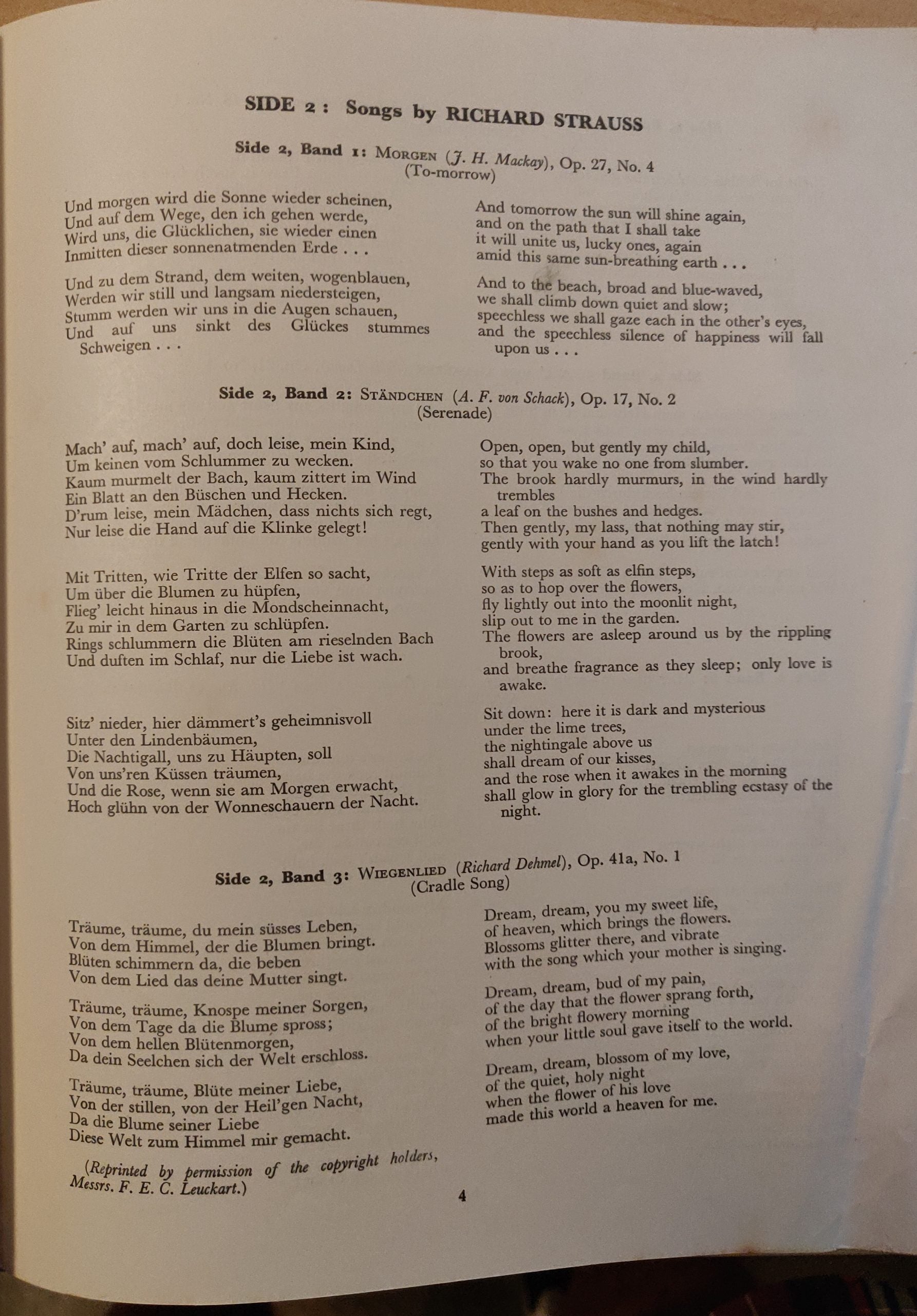 Elisabeth Schumann, Richard Strauss, Hugo Wolf ‎– Lieder (COLH.102.) image 5