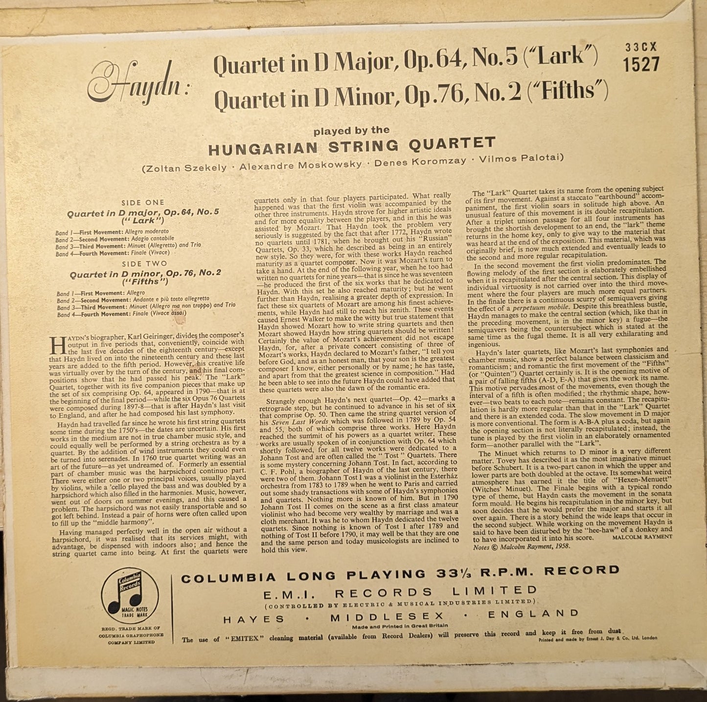 Quartet In D Major, Op.64 No.5 "Lark" - Quartet In D Minor Op.76 No.2 "Fifths" image 2