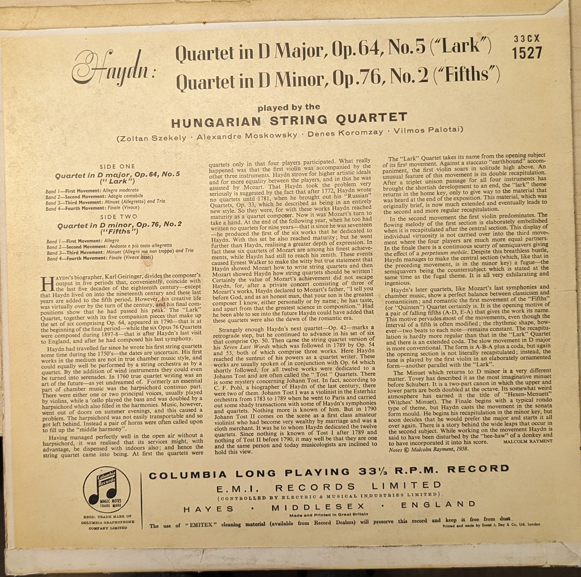 Quartet In D Major, Op.64 No.5 "Lark" - Quartet In D Minor Op.76 No.2 "Fifths" image 2