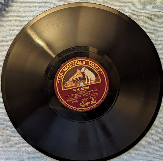 The Royal Opera Ochestra Covent Garden - Malcolm Sargent - "Praeludium / Berceuse" HMV B2618 image 0