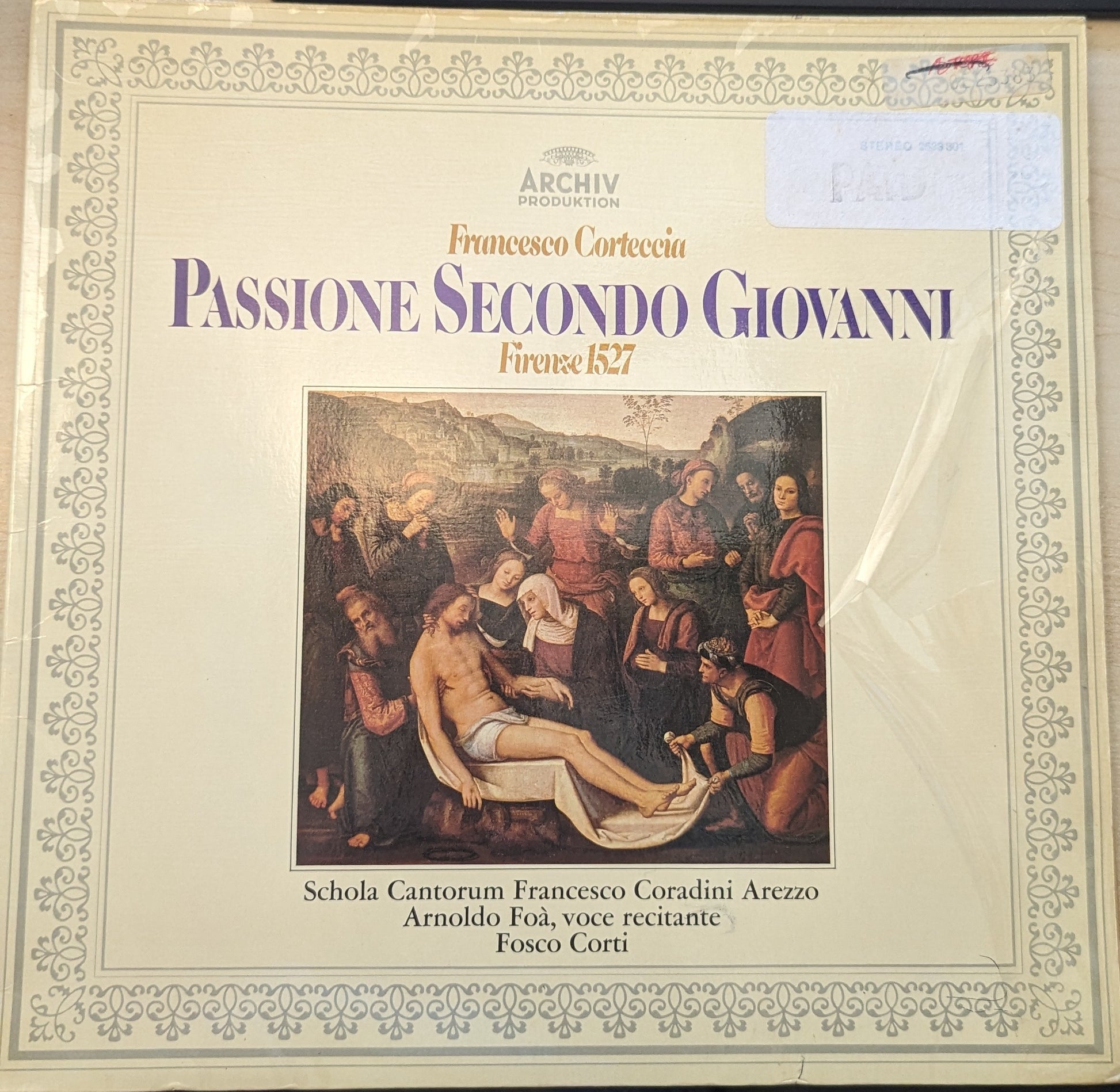 Francesco Corteccia - Passione Secondo Giovanni image 0