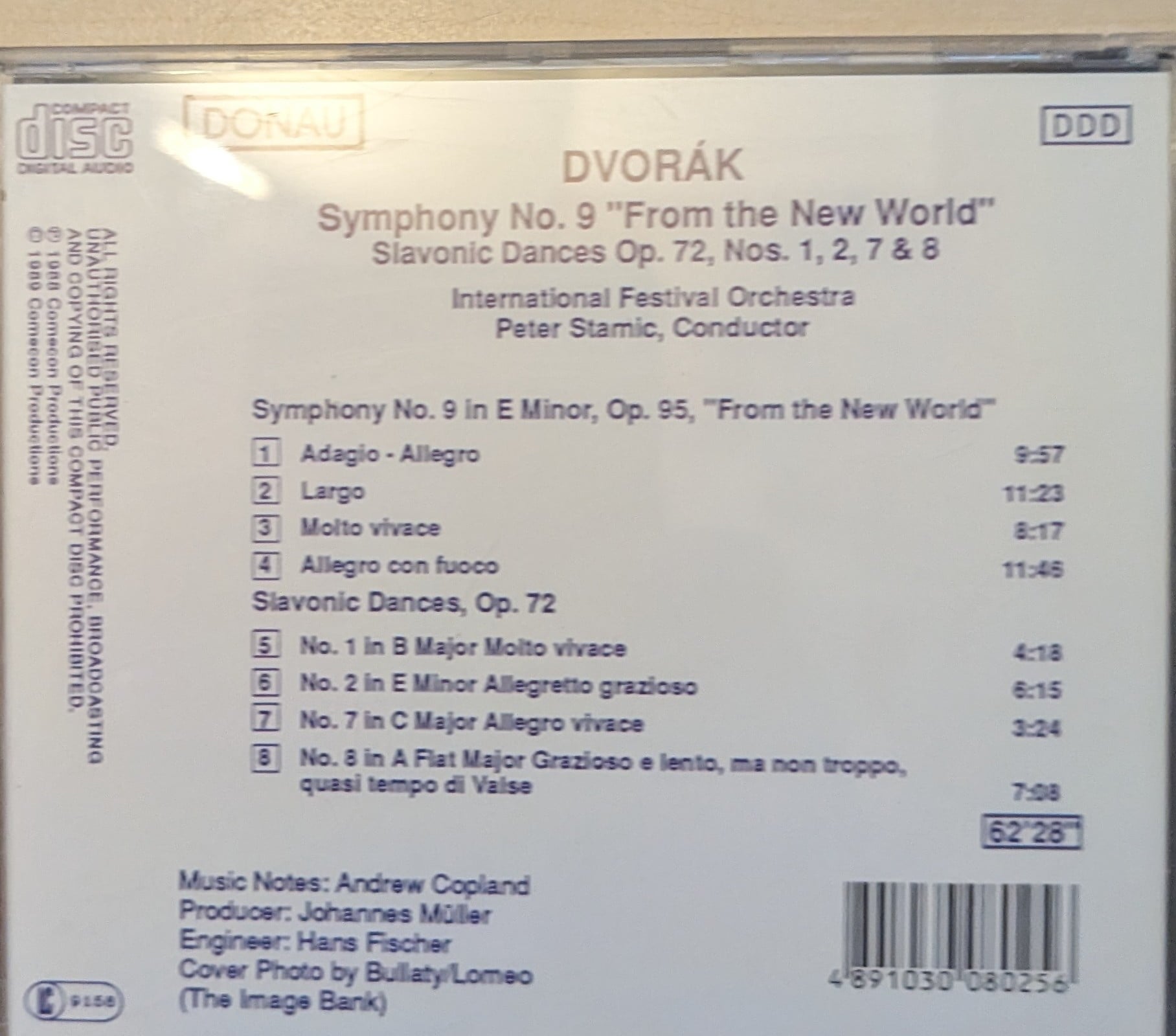 Dvorak ‎– Symphony No. 9 "New World" - Slavonic Dances Op. 72, Nos. 1, 2, 7 & 8 image 2