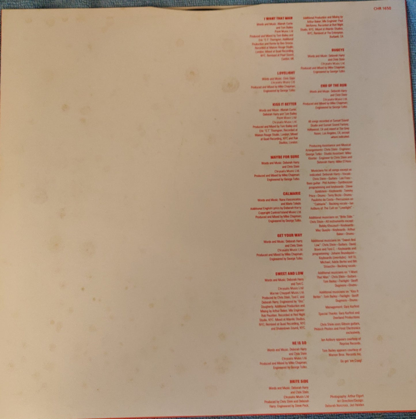 Deborah Harry ‎– Def, Dumb & Blonde (CHR1650) image 6