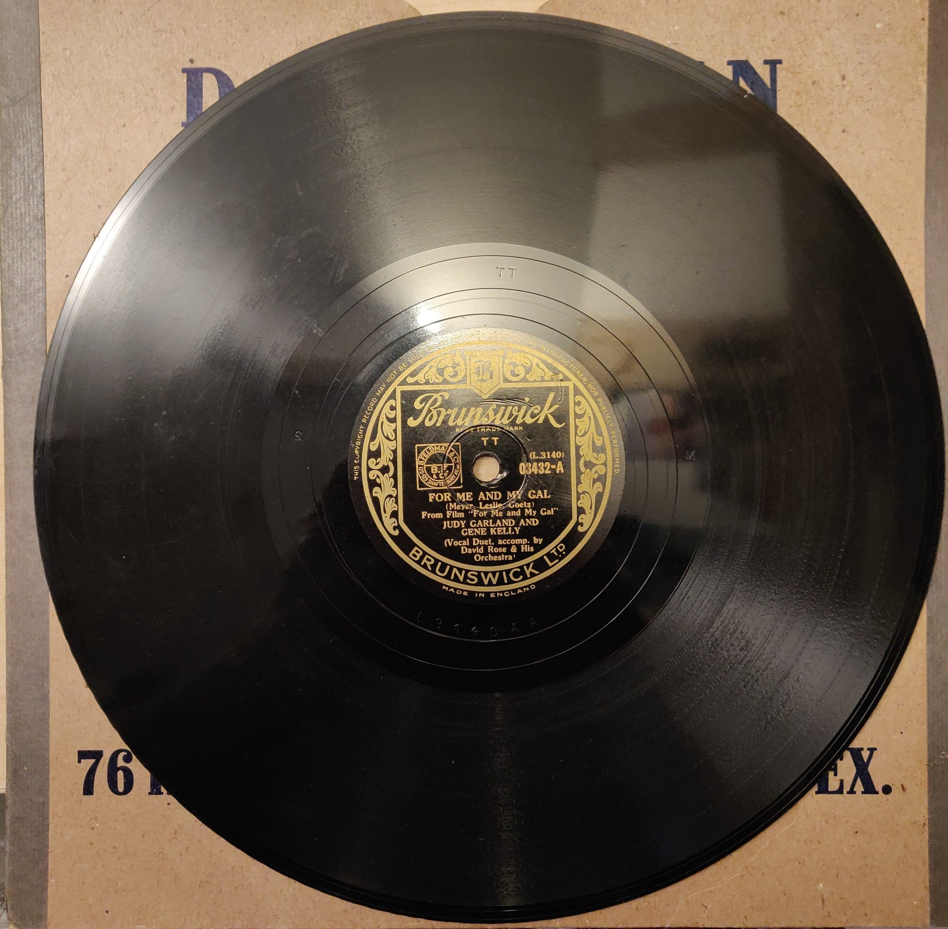 Judy Garland And Gene Kelly ‎– For Me And My Gal / When You Wore A Tulip (03432) image 1