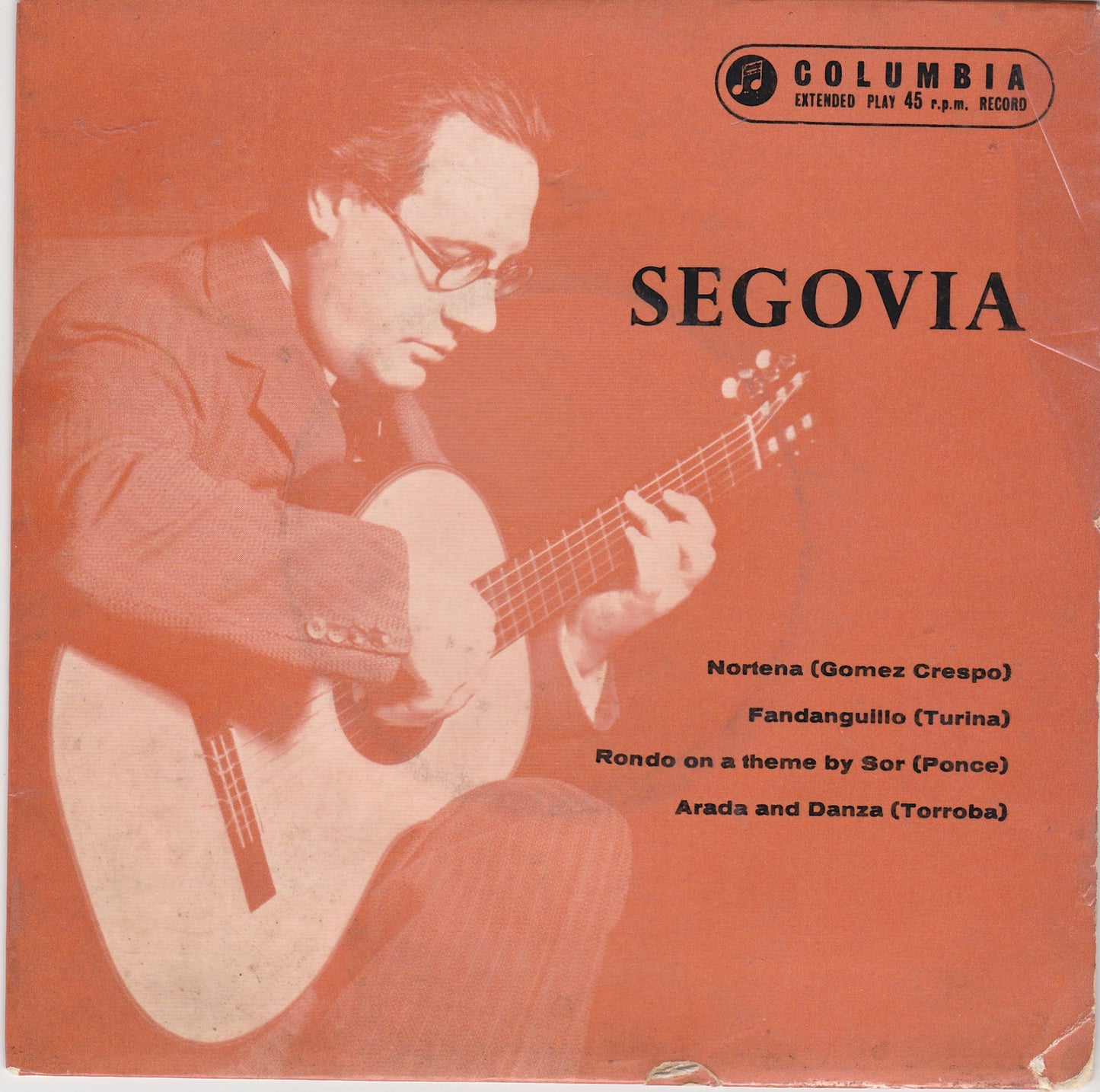 SEGOVIA Recital (SEL 1592) image 0