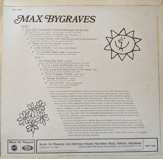 Max Bygraves ‎– Max Bygraves (MFP 1369) image 2