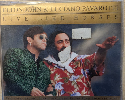 Elton John & Luciano Pavarotti ‎– Live Like Horses image 1