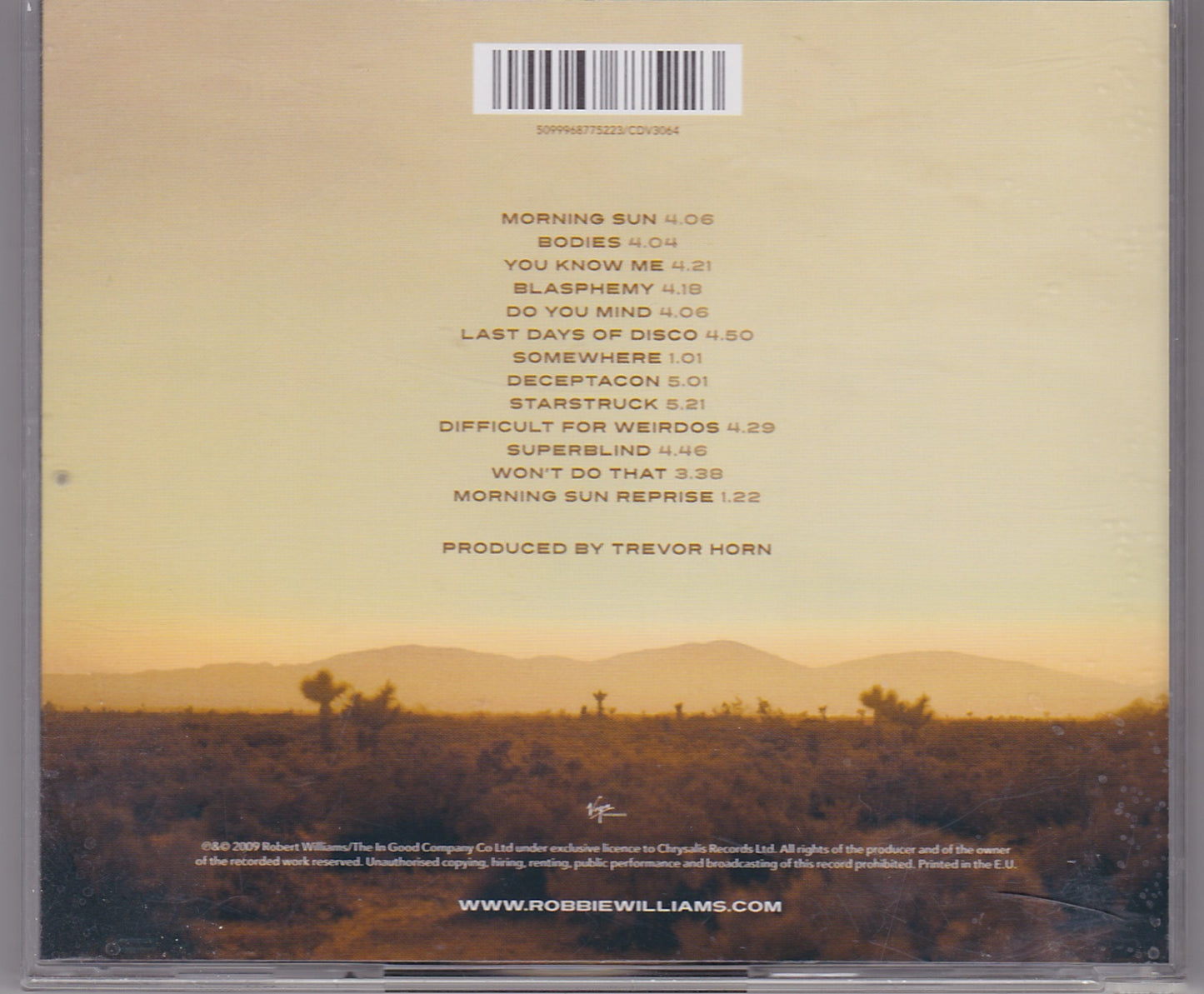 Robbie Williams ‎– Reality Killed The Video Star (5099930969629) image 2