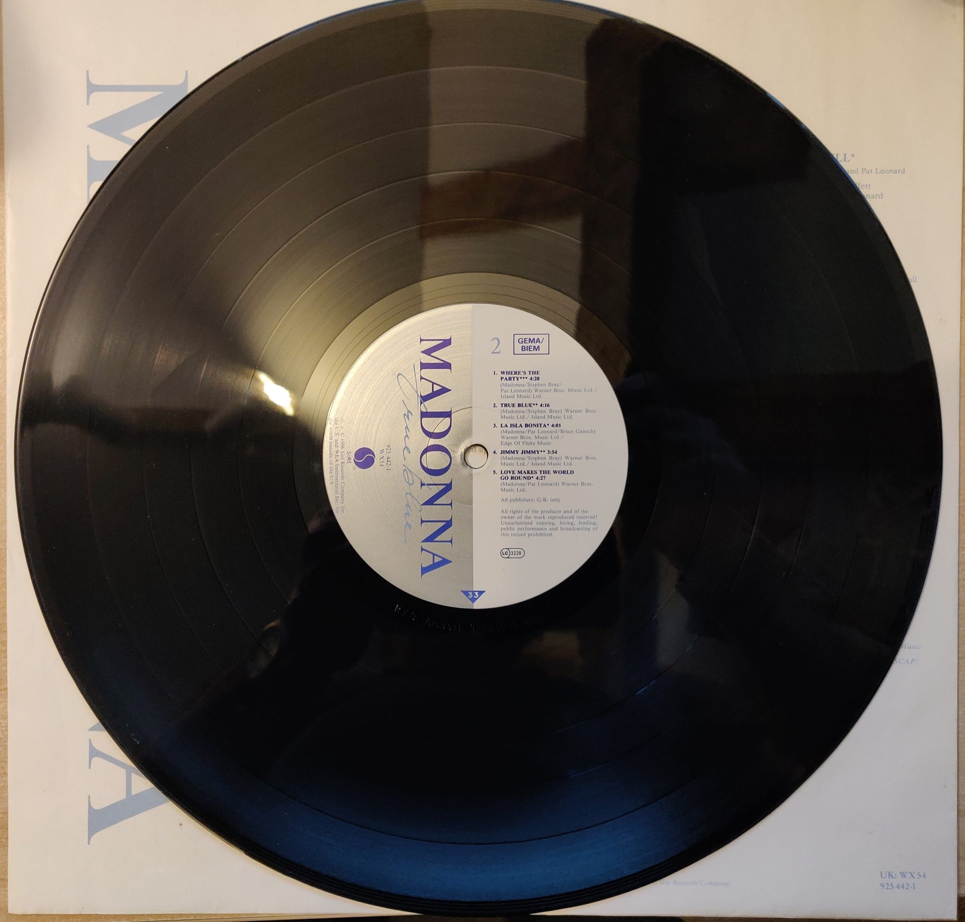 Madonna ‎– True Blue (WX54) image 5