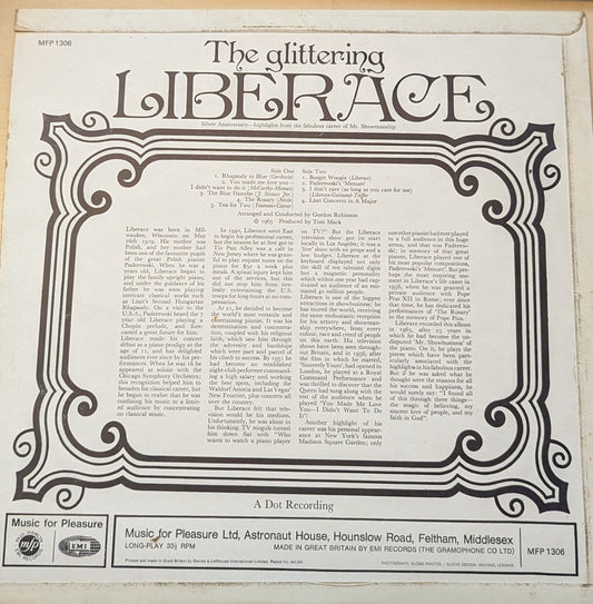 Liberace ‎– The Glittering Liberace (MFP 1306) image 2
