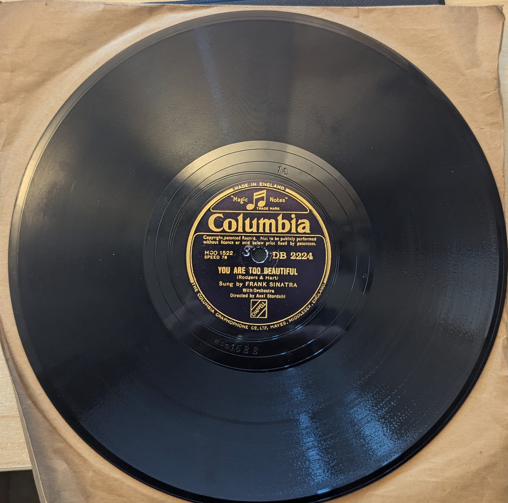 Frank Sinatra ‎– Day By Day / You Are Too Beautiful (D.B. 2224) image 2